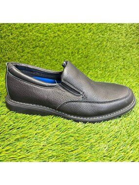 Nunn Bush Otto Mens Size 9 Black Casual Classic Leather Moc Toe Slip On Shoes